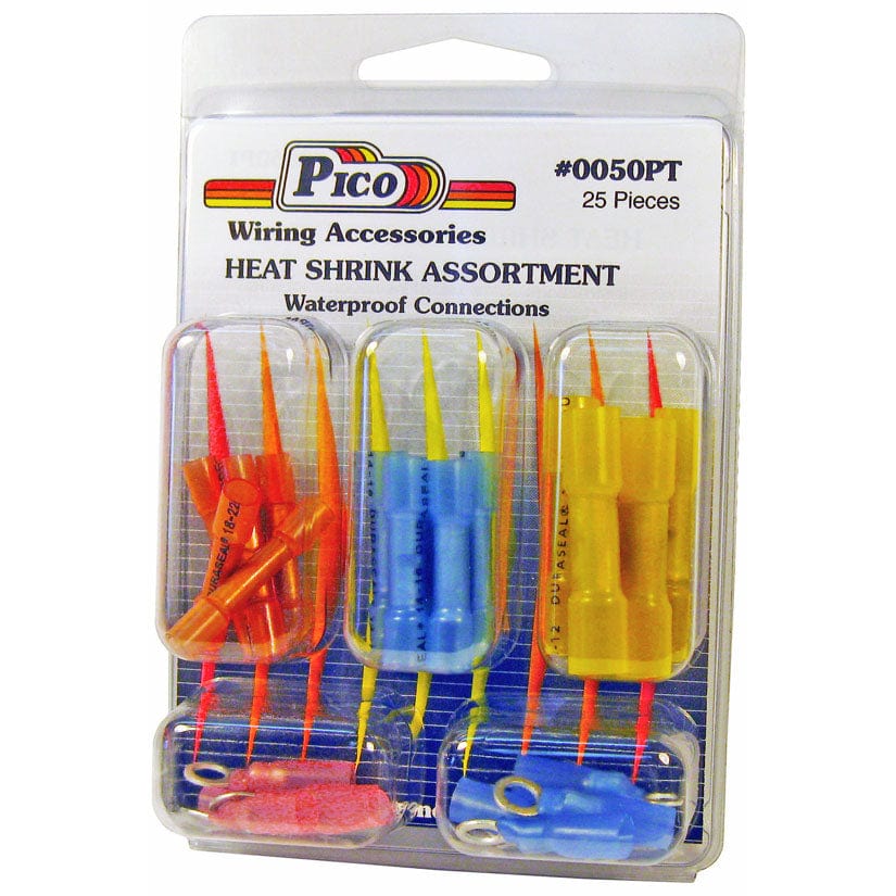 Pico Qualifies for Free Shipping Pico Crimp-Heat Shrink Clam Pack Kit 22-16 16-14 & 12-10 AWG #0050PT