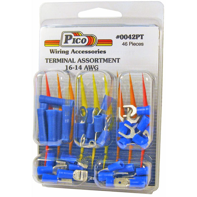 Pico Qualifies for Free Shipping Pico GA Terminals Clam Pack Kit Butt Connectors & Terminals 46-pc #0042PT