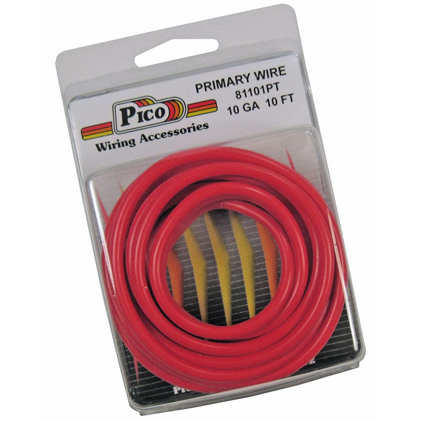 Pico Qualifies for Free Shipping Pico Primary Wire 10 AWG Red 10' Pack #81101PT