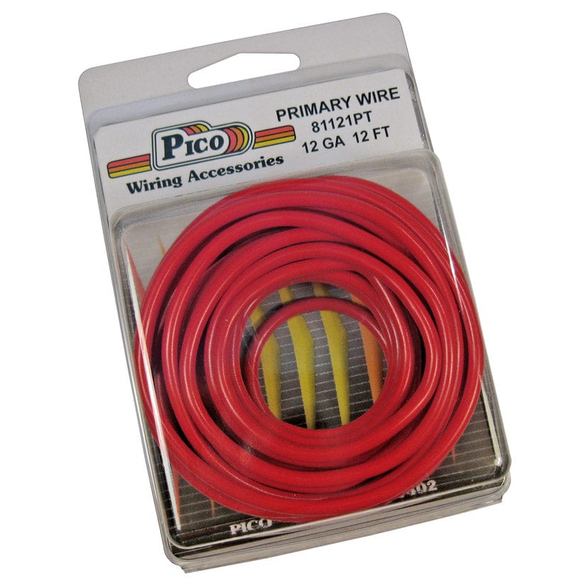 Pico Qualifies for Free Shipping Pico Primary Wire 12 AWG Red 12' Pack #81121PT
