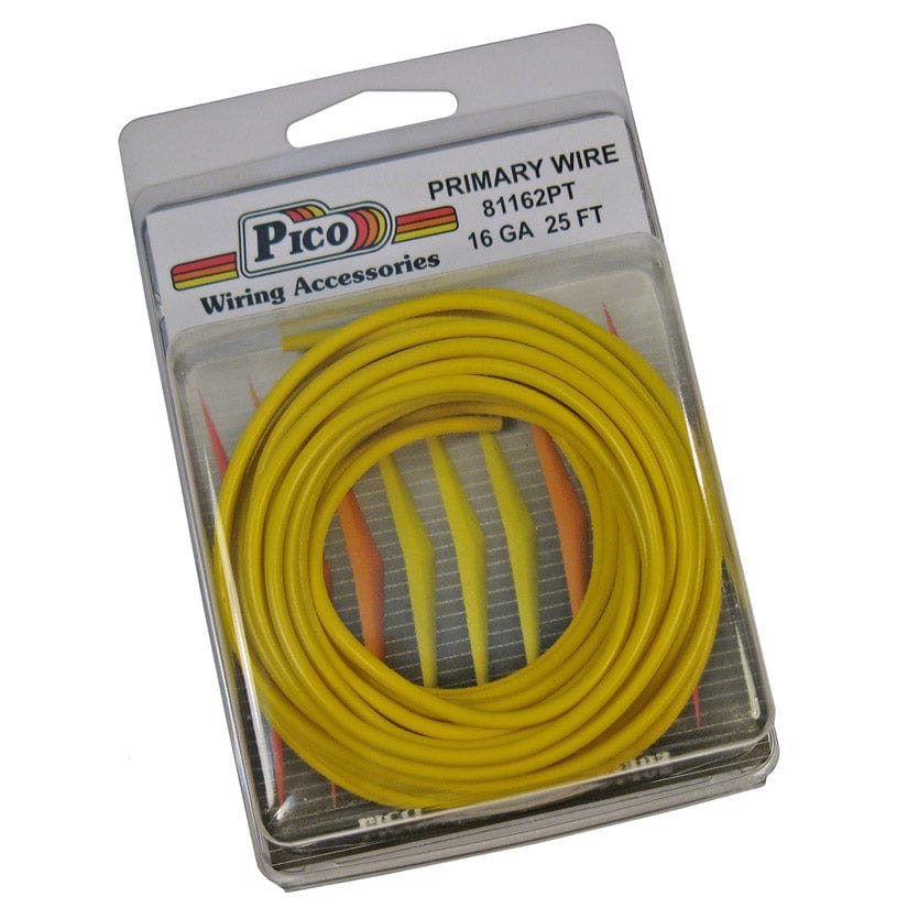 Pico Qualifies for Free Shipping Pico Primary Wire 16 AWG Yellow 25' Pack #81162PT