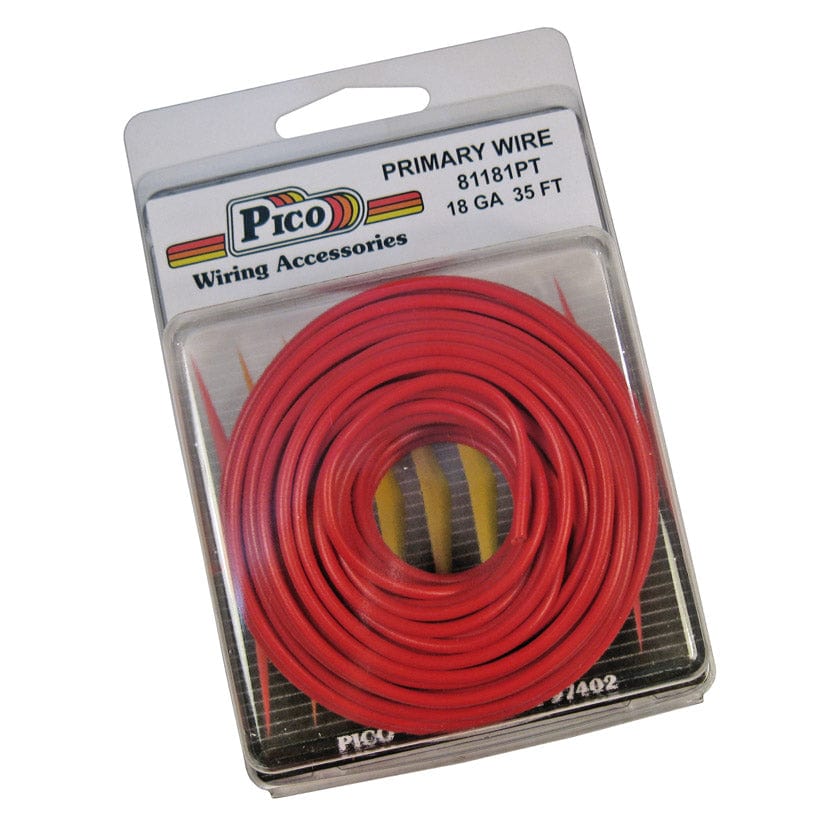 Pico Qualifies for Free Shipping Pico Primary Wire 18 AWG Red 35' Pack #81181PT