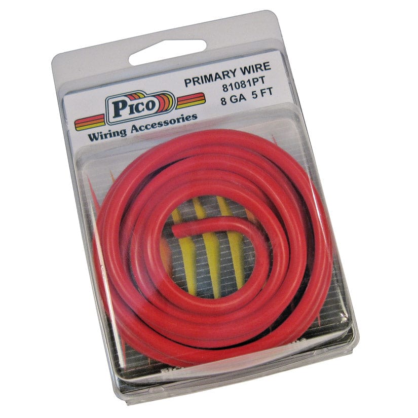 Pico Qualifies for Free Shipping Pico Primary Wire 8 AWG Red 5' Pack #81081PT