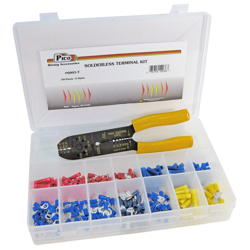 Pico Qualifies for Free Shipping Pico Solderless Terminal Kit with #0300T Tool 230 Pieces #0003-T