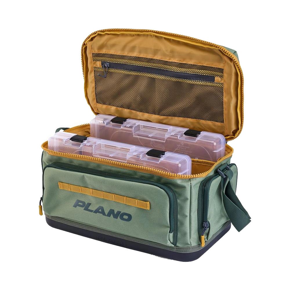 Plano Qualifies for Free Shipping Plano Weekend Tackle Bag 3700 Army Green/Yellow #P000168