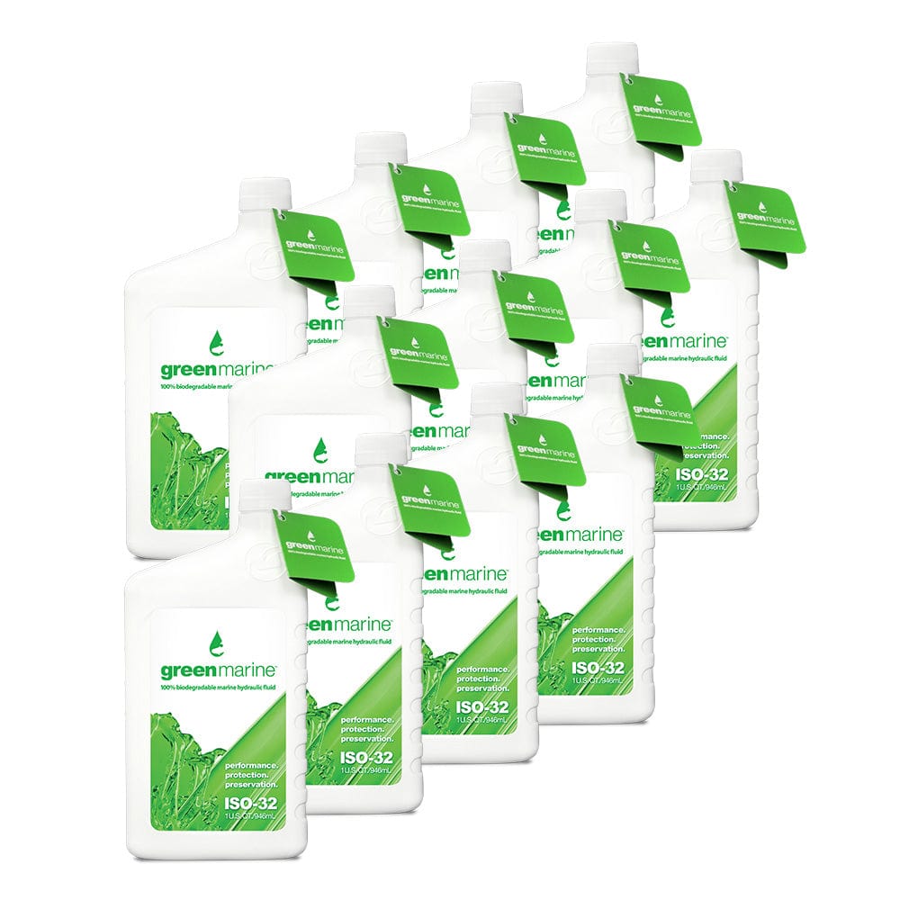 Power-Pole Qualifies for Free Shipping Power-Pole Green Marine ISO-32 Hydraulic Fluid Case #GM-ISO32-CASE-F