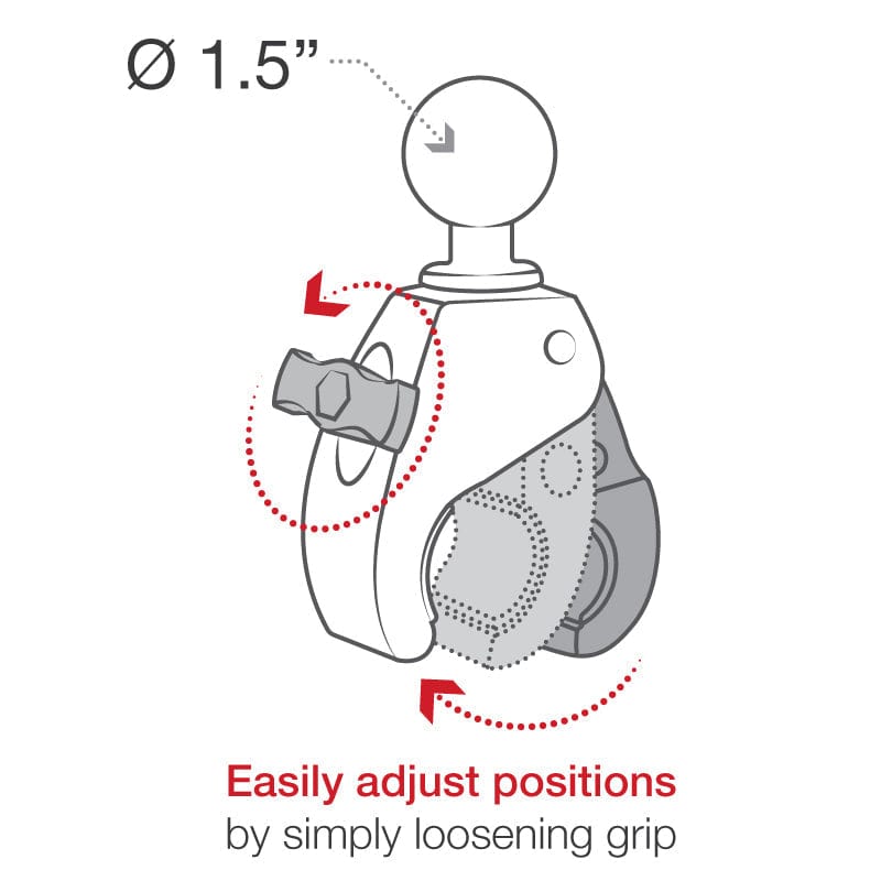 Ram Mounts Qualifies for Free Shipping RAM 7.125" H Short Arm Marine Grade Aluminum Base #RAM-202-B-400