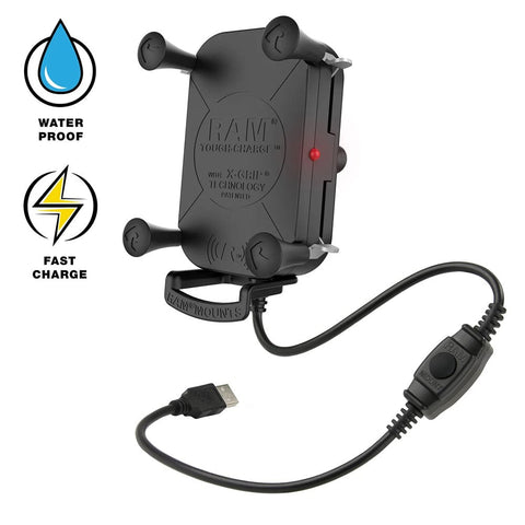 Ram Mounts Qualifies for Free Shipping RAM Tough-Charge 15w Waterproof Wi Charging Holder #RAM-HOL-UN12WB-1