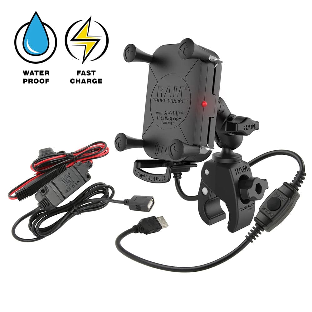 Ram Mounts Qualifies for Free Shipping RAM Tough-Charge 15w Wi Charging Mount with Tough-Claw #RAM-B-400-A-UN12W-V7M-1