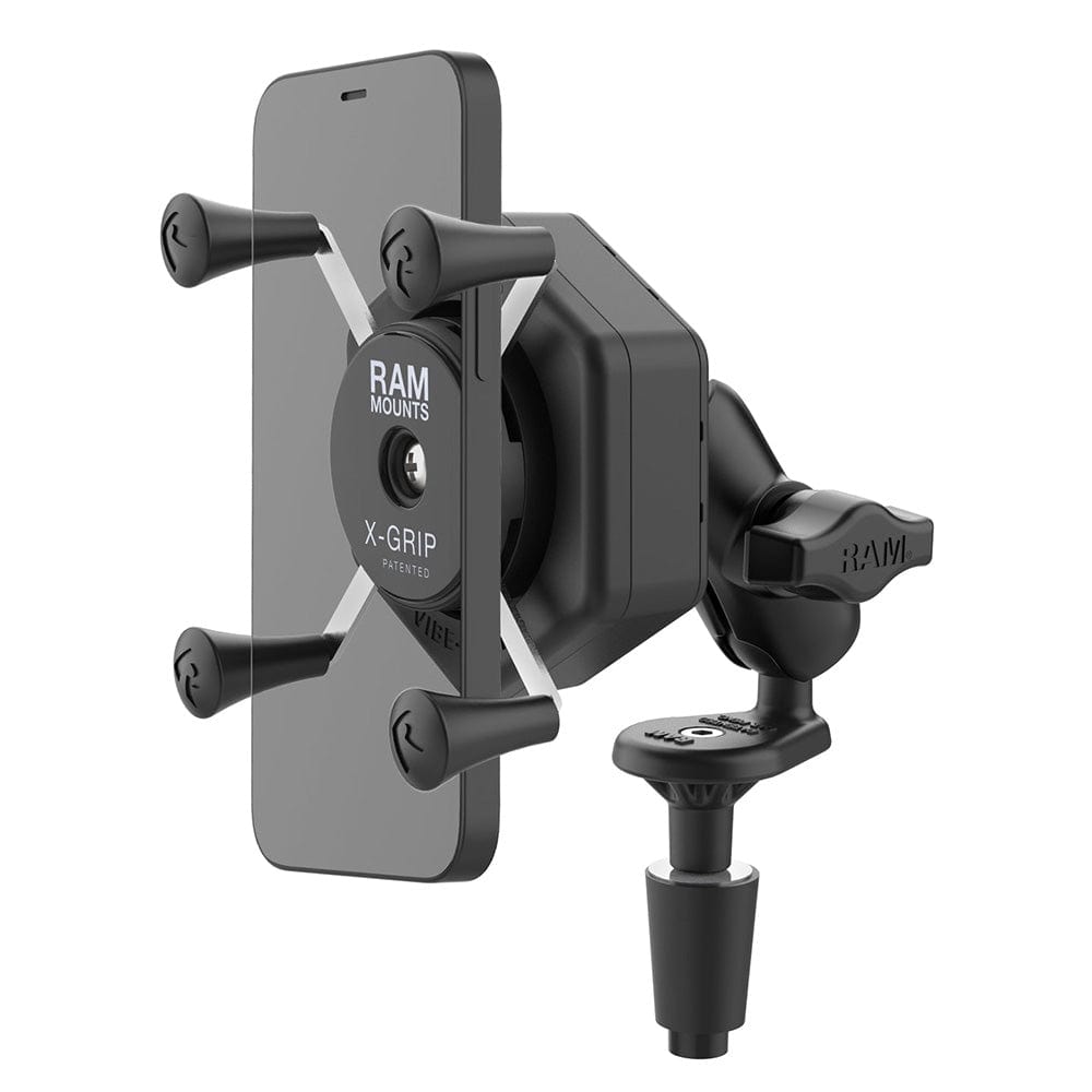 Ram Mounts Qualifies for Free Shipping RAM X-Grip Phone Mount with Vibe-Safe & Fork Stem Base #RAM-B-176-A-UN7-462