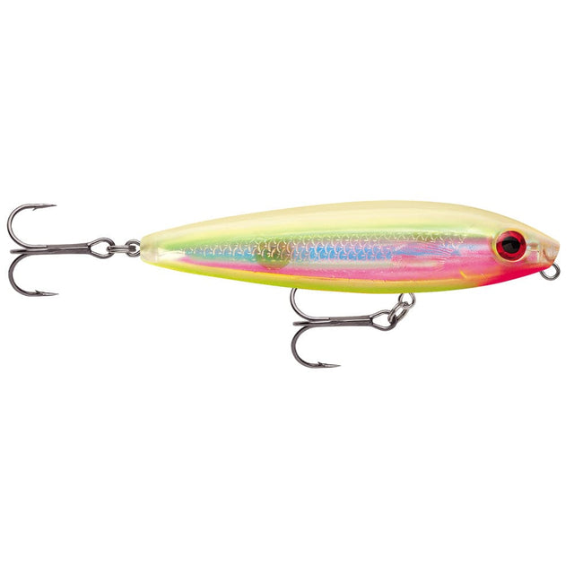Rapala Qualifies for Free Shipping Rapala Skitter Walk 8 Holographic Bone Chartreuse #SW08HBNC