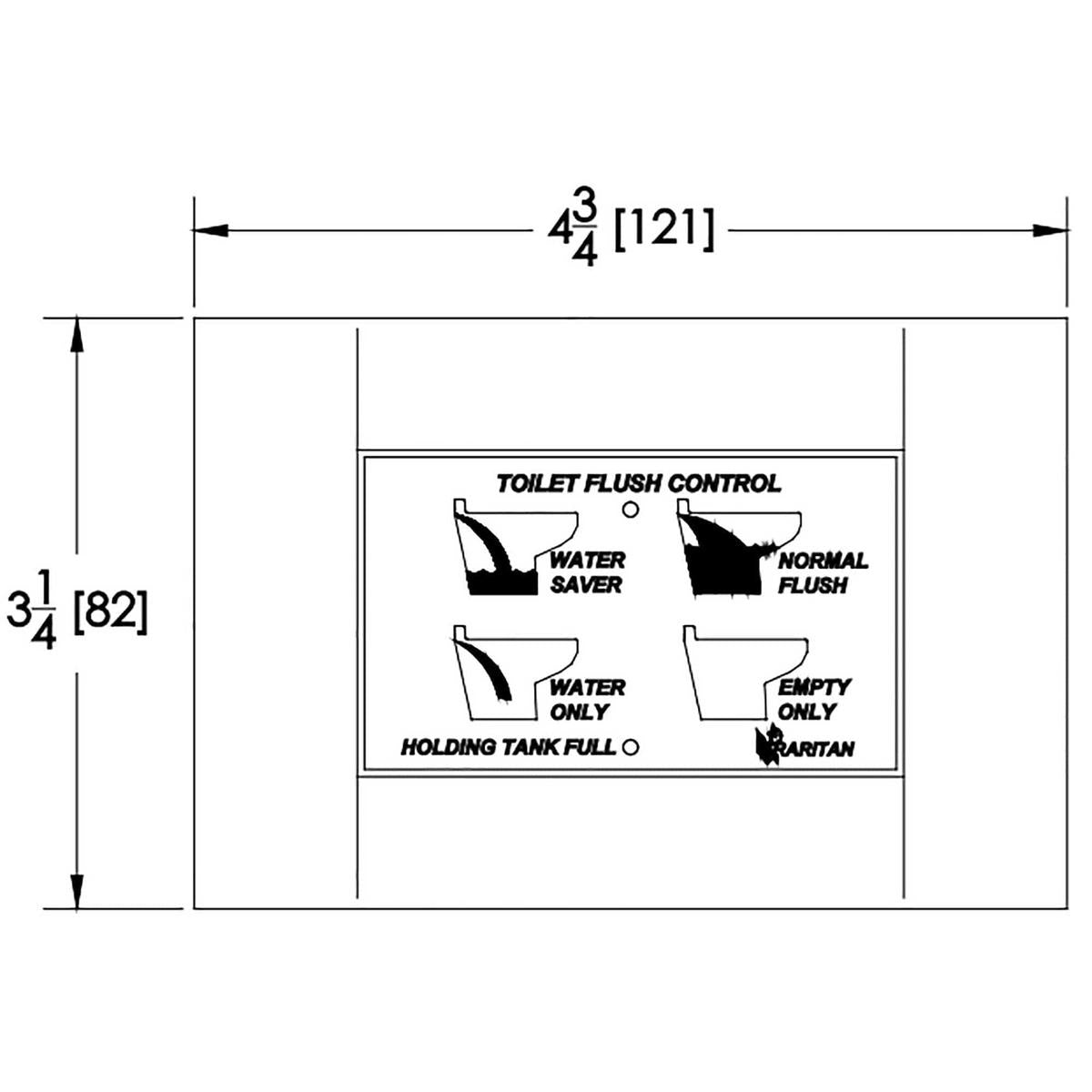 Raritan Truck Freight - Not Qualified for Free Shipping Raritan Marine Elegance Toilet 12v SeaFresh & Multifunction Control #231HS012