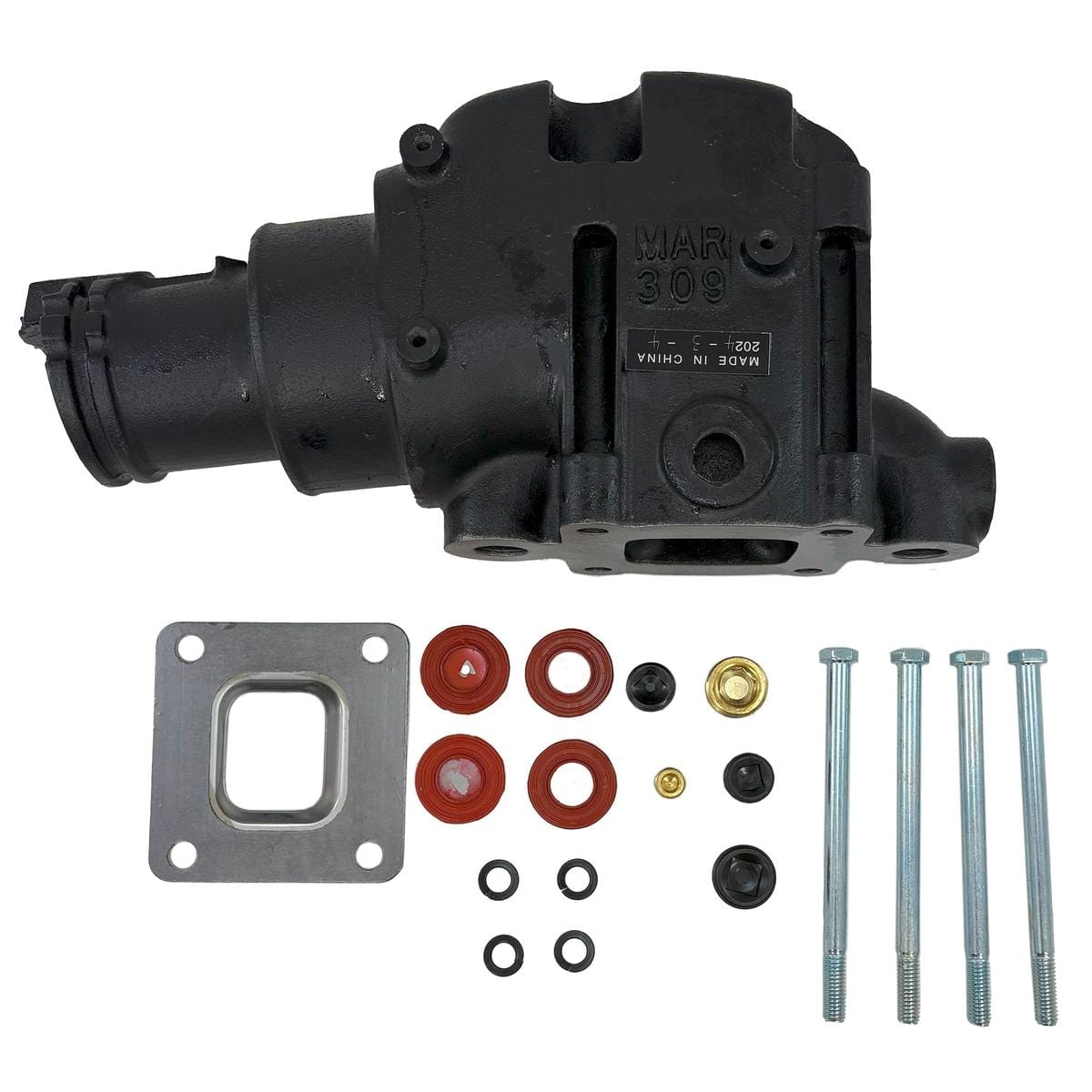 Recmar Qualifies for Free Shipping Recmar 7-Degree Mercruiser Dry Joint Exhaust Elbow Kit #MAR309