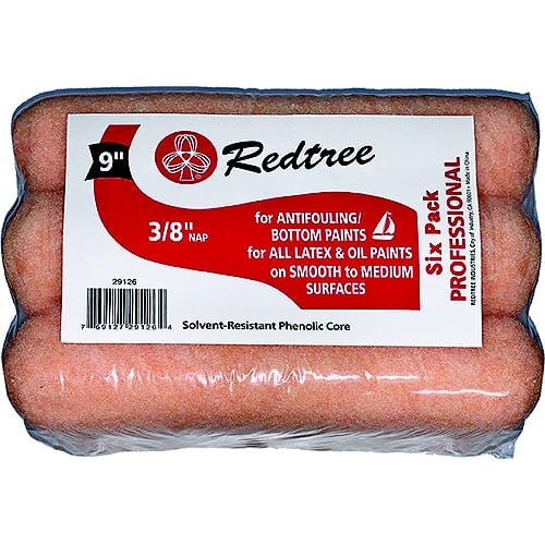 Redtree Industries Qualifies for Free Shipping Redtree 9" Bottom Paint Roller 6-pk #29126