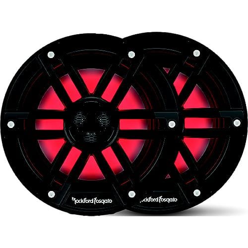 Rockford Fosgate Qualifies for Free Shipping Rockford Fosgate 6.5" Color Optix Marine 2-Way Black Speaker #M1-65B