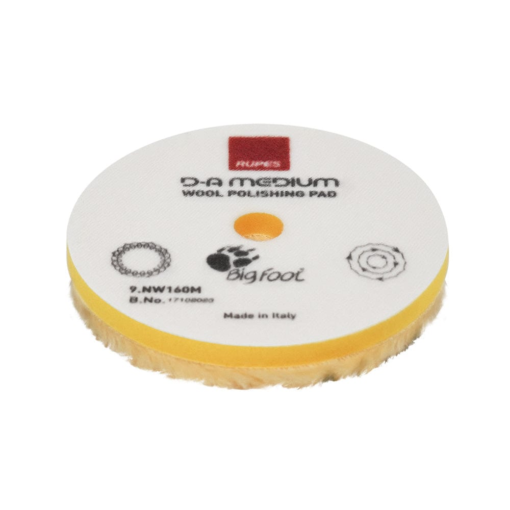 RUPES Qualifies for Free Shipping RUPES D-A Medium Wool Polishing Pad 80mm Yellow #9.NW80M