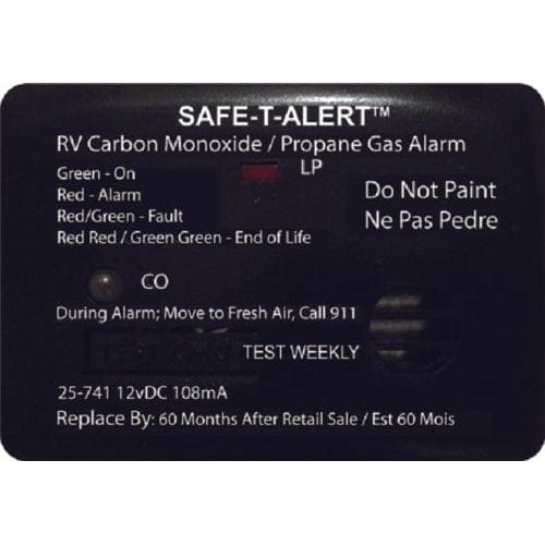 Safe-T-Alert Qualifies for Free Shipping Safe-T-Alert Alarm 12v Surface Mount LP/CO Black #25-741-BL