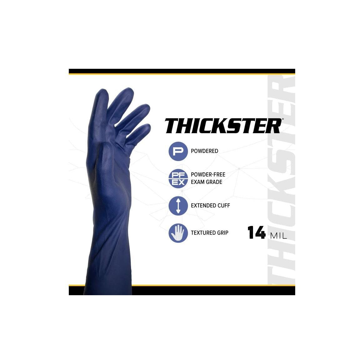 SAS Safety Qualifies for Free Shipping SAS Safety Latex 14mil Blue L Powder 50-Box #6603