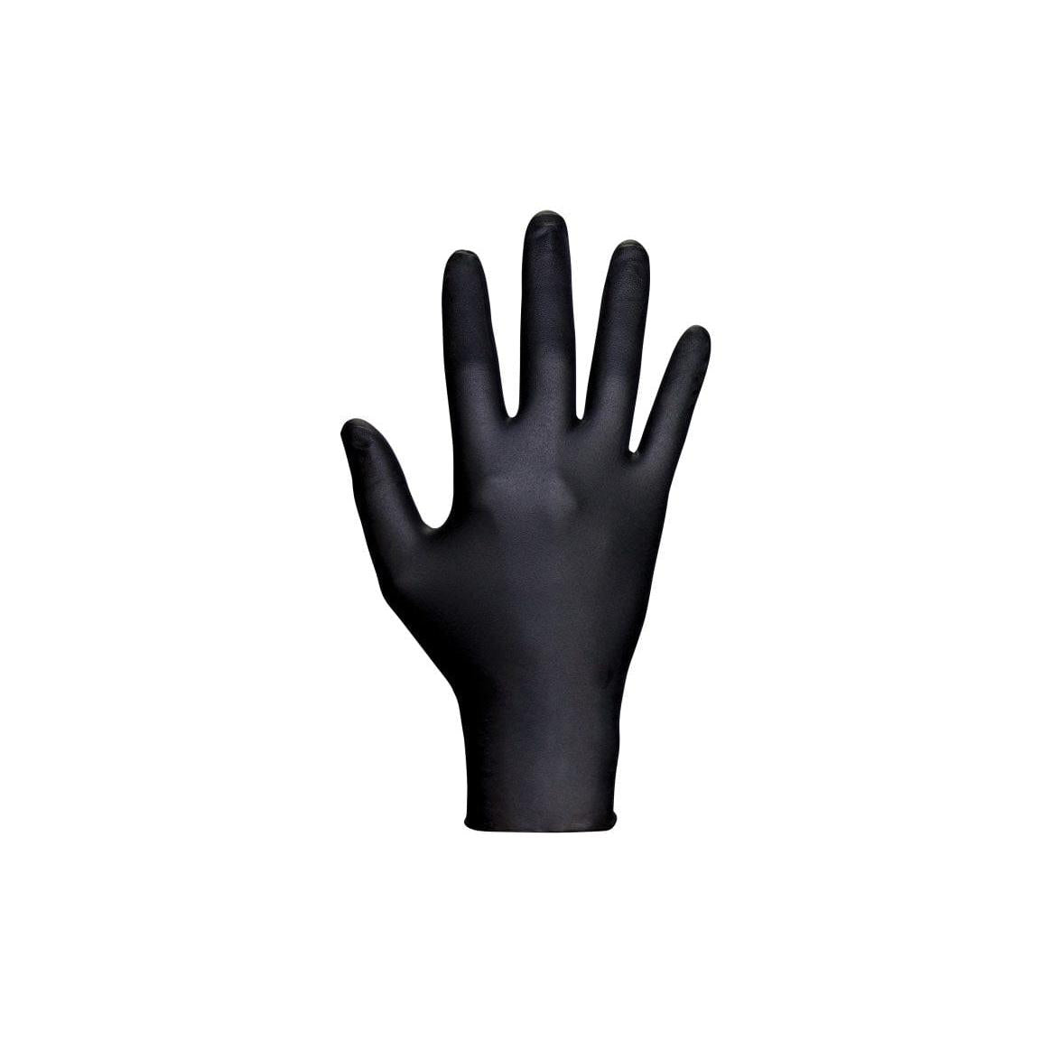 SAS Safety Qualifies for Free Shipping SAS Safety Raven Powder-Free Nitrile 7mil Black Glove M 100-Box #66517