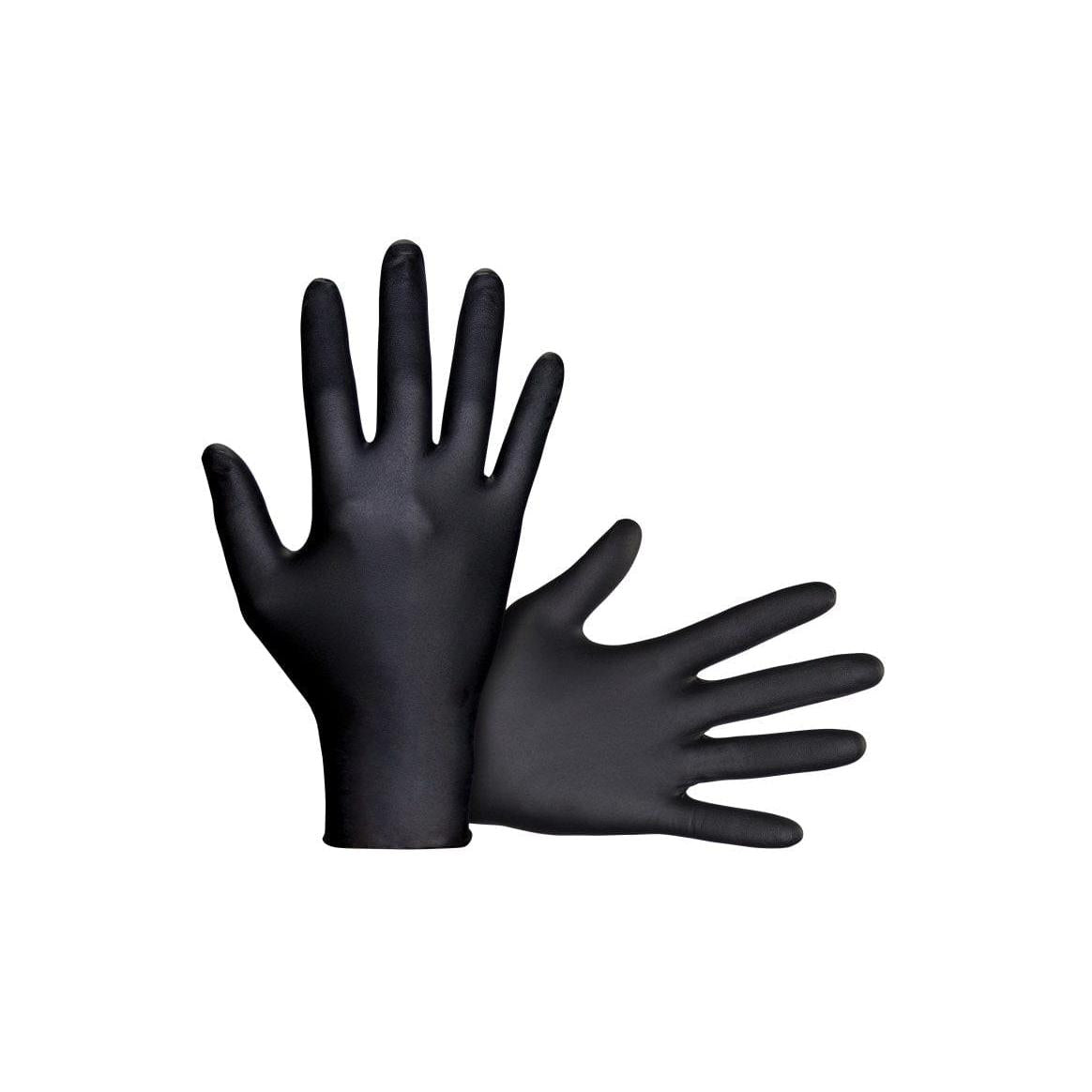 SAS Safety Qualifies for Free Shipping SAS Safety Raven Powder-Free Nitrile 7mil Black Glove M 100-Box #66517