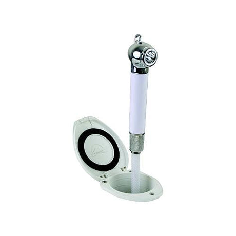 Scandvik Qualifies for Free Shipping Scandvik Shower Recessed White Push-Button 6' Hose #12106P