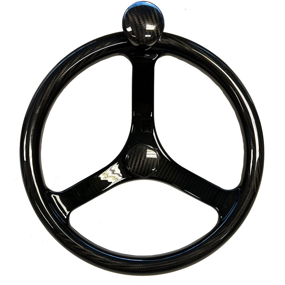 Ongaro Qualifies for Free Shipping Schmitt Marine Carbon Fiber Primus Wheel with Knob 13.5" #7461321FGK-CFN