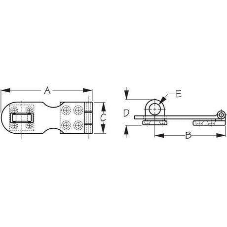 Sea-Dog Qualifies for Free Shipping Sea-Dog Chrome Brass Hasp 3" 222120-1