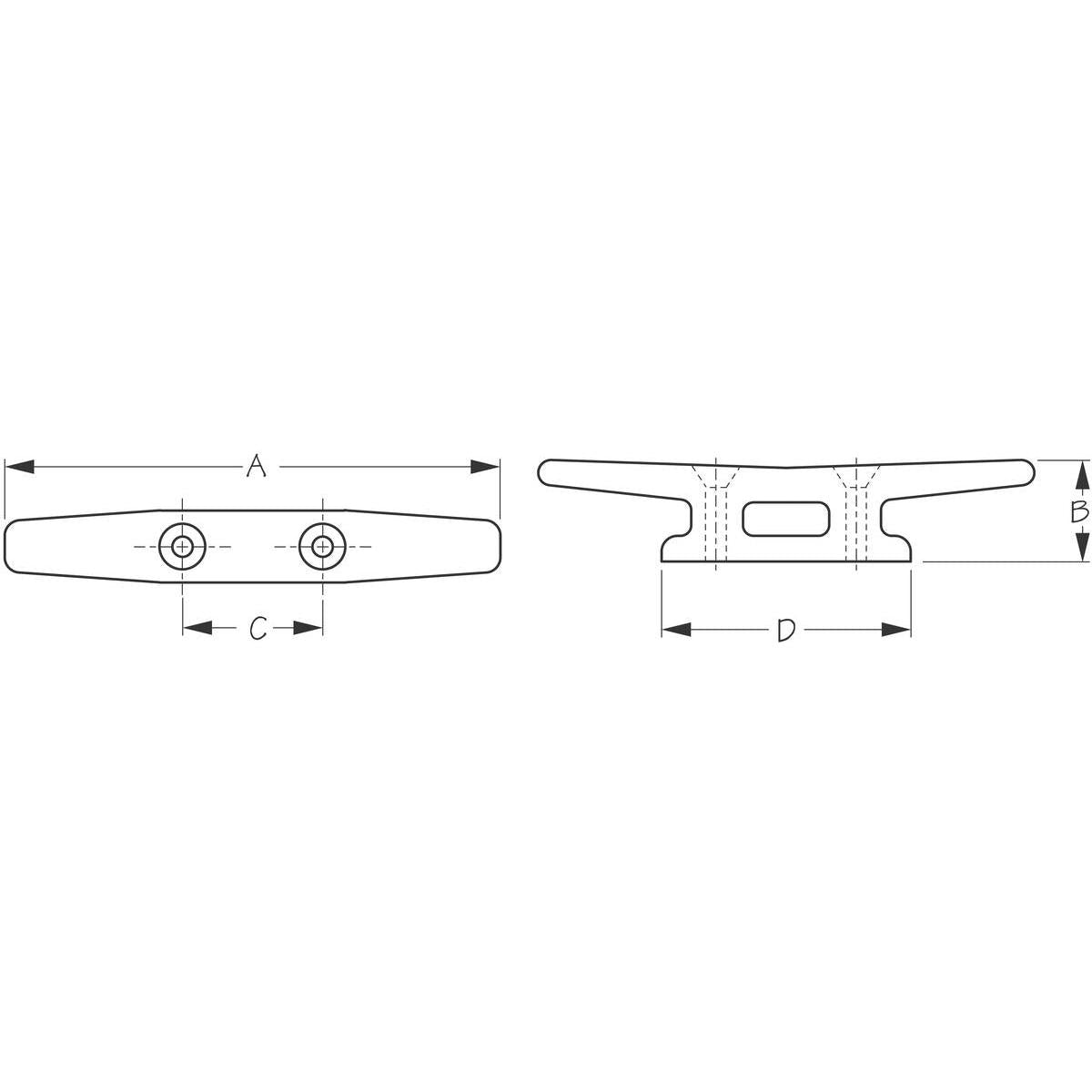 Sea-Dog Qualifies for Free Shipping Sea-Dog Cleat 6.5" Black Nylon Bulk #043065