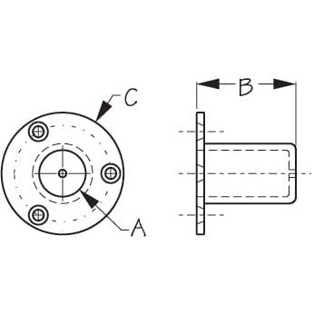 Sea-Dog Qualifies for Free Shipping Sea-Dog Flush Flag Pole Socket 3/4" #491771
