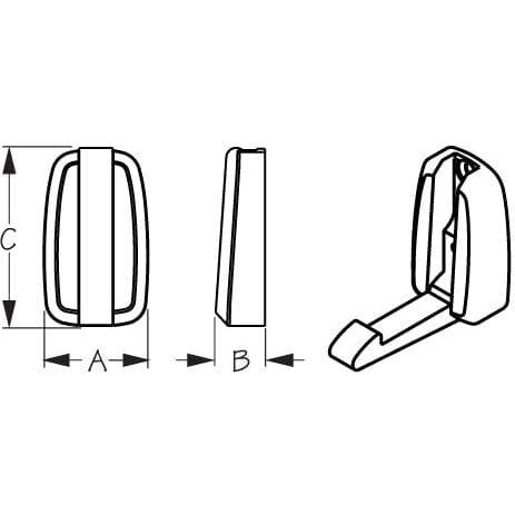 Sea-Dog Qualifies for Free Shipping Sea-Dog Folding Coat Hook SS #671497-1