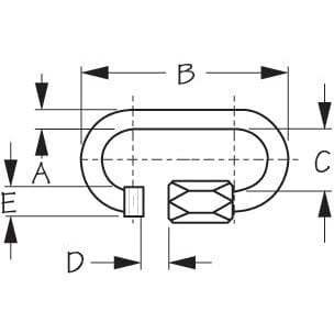 Sea-Dog Qualifies for Free Shipping Sea-Dog Quick Link S-1/8" L-1 7/16" 158003-1