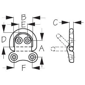 Sea-Dog Qualifies for Free Shipping Sea-Dog Ring SS D Folding Small #048620-1