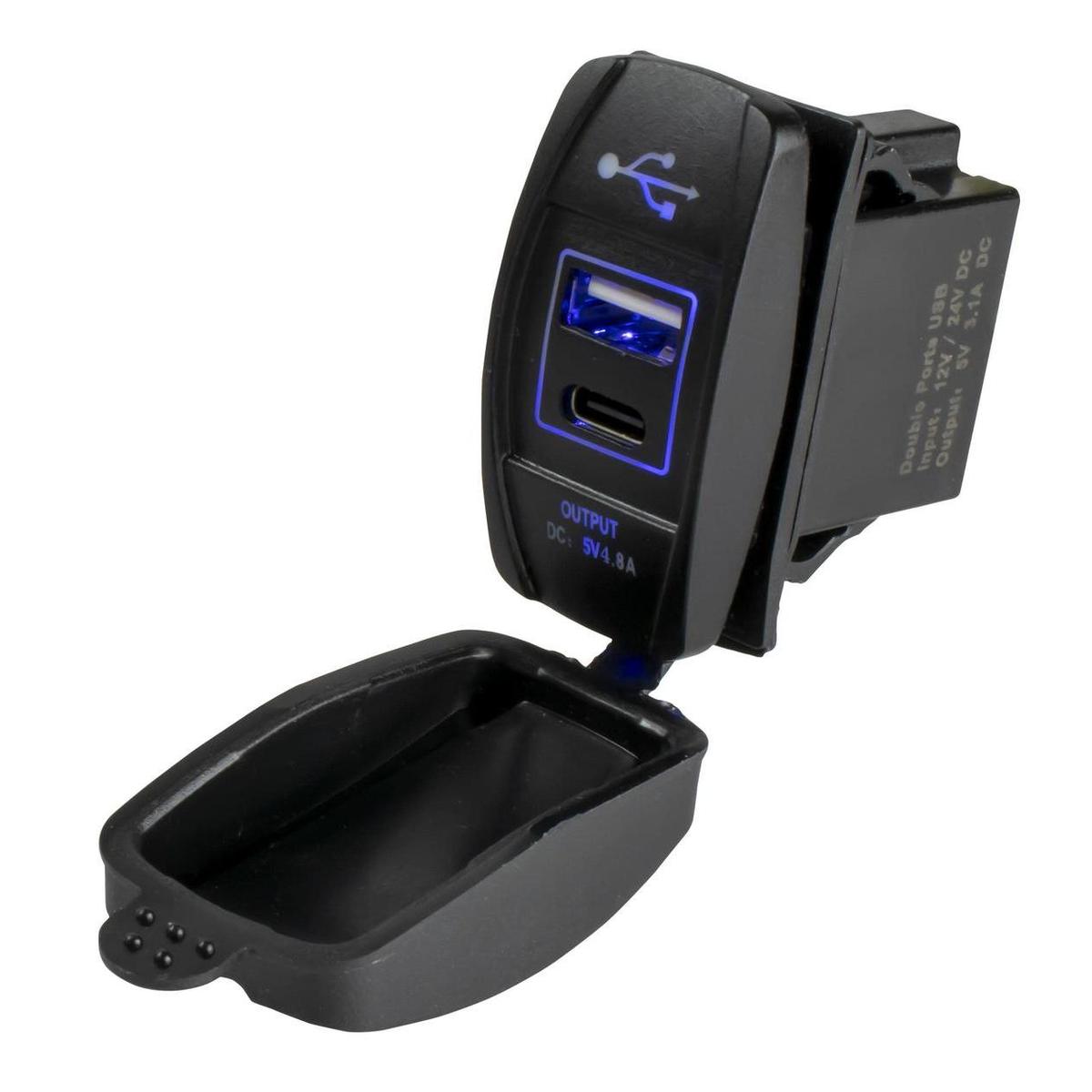 Sea-Dog Qualifies for Free Shipping Sea-Dog Rocker Dual USB-C & USB-A #426521-1