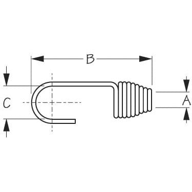Sea-Dog Qualifies for Free Shipping Sea-Dog SS Shock Cord Hook 5/16" #657080