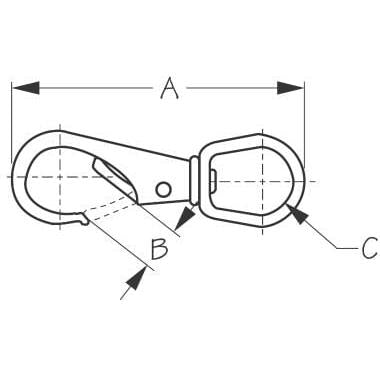 Sea-Dog Qualifies for Free Shipping Sea-Dog SS Swivel Eye #146132-1