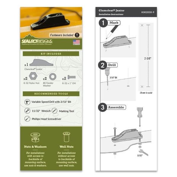 SEA-LECT Designs Qualifies for Free Shipping SEA-LECT Designs Clamcleat Junior Kit #K002030-9