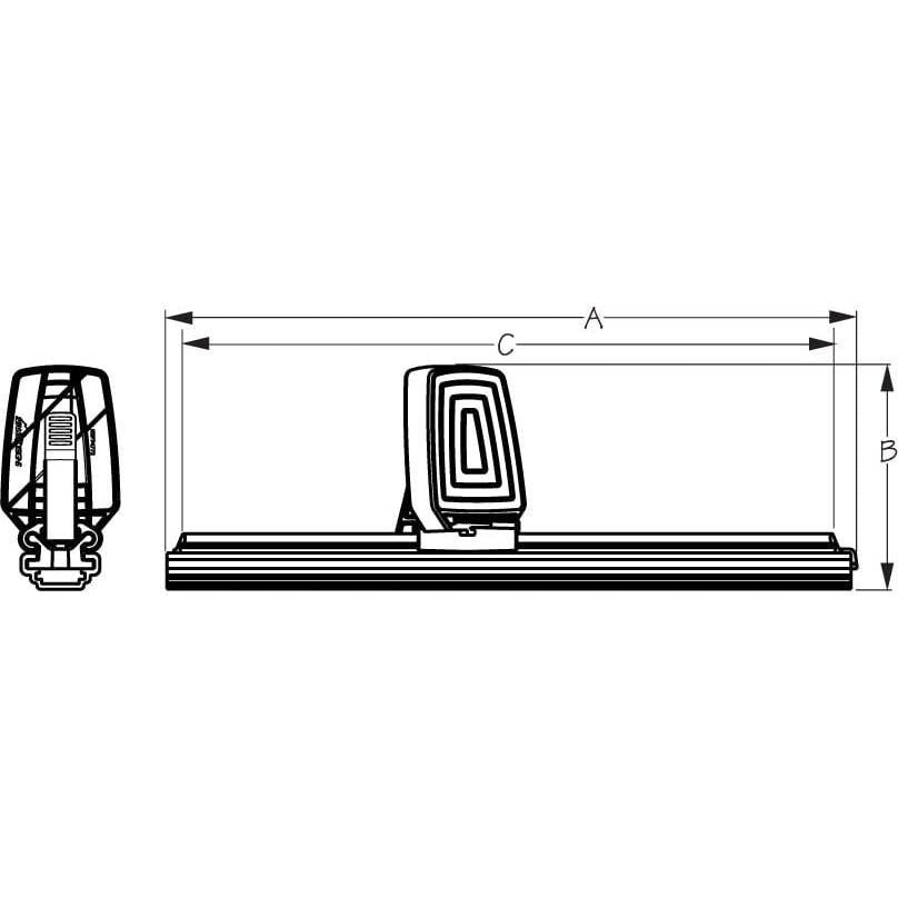 SEA-LECT Designs Qualifies for Free Shipping SEA-LECT Designs Footbrace Angled Rudder #K747650B-1