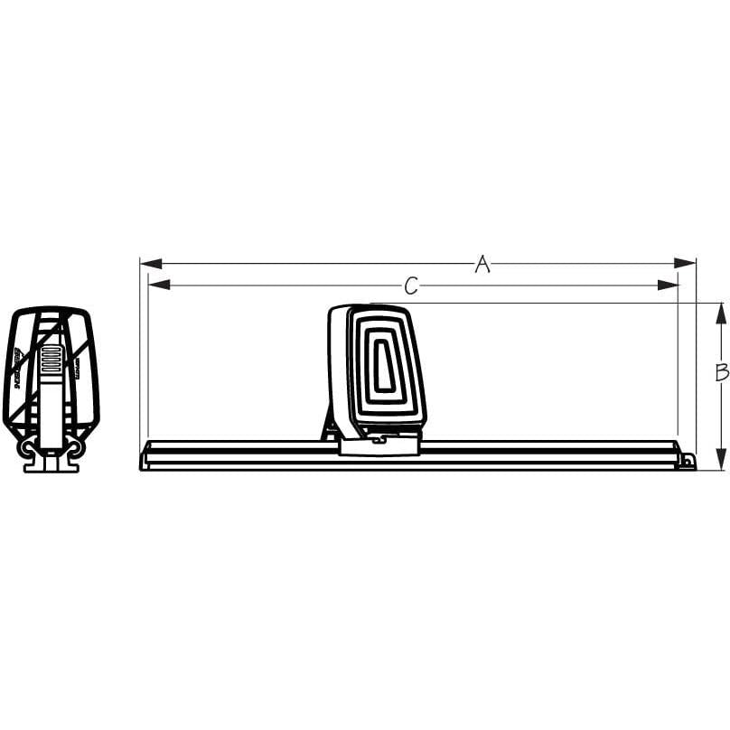 SEA-LECT Designs Qualifies for Free Shipping SEA-LECT Designs Footbrace Angled Thru-Hull #K747720B-1