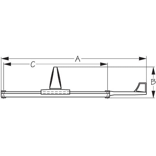 SEA-LECT Designs Qualifies for Free Shipping SEA-LECT Designs Footbrace Fixed Standard Rod #K747100B-1