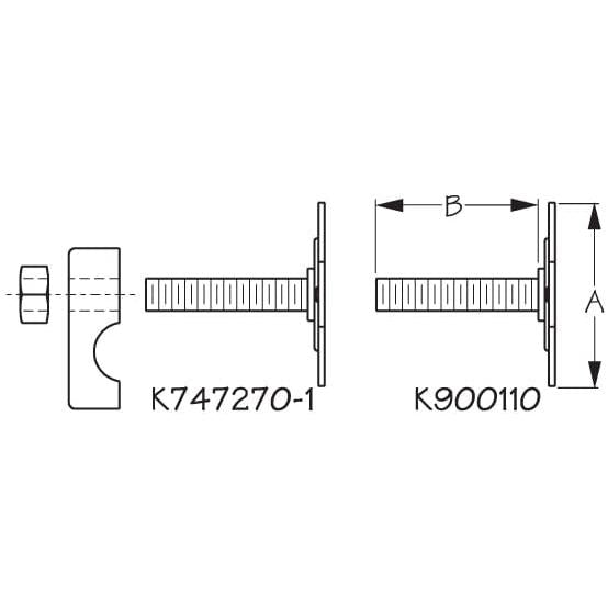 SEA-LECT Designs Qualifies for Free Shipping SEA-LECT Designs Footbrace Stud Mount Kit #K747270-1