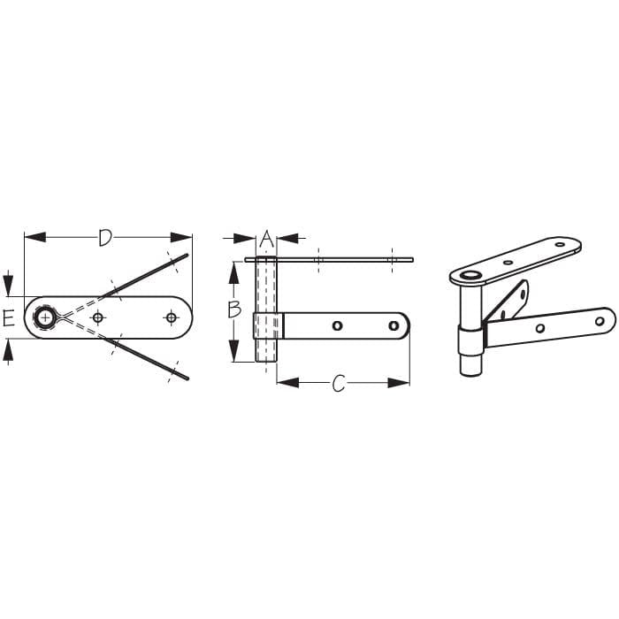 SEA-LECT Designs Qualifies for Free Shipping SEA-LECT Designs Rudder Gudgeon Pointed Stern #K748250-1
