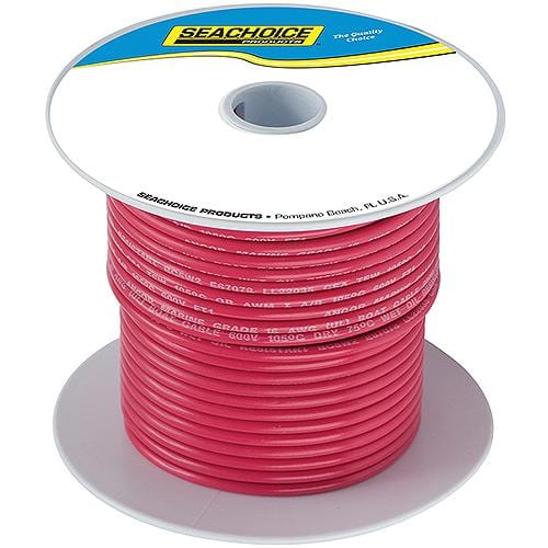 Seachoice Qualifies for Free Shipping Seachoice 2 AWG Battery Cable Red 100' #63018