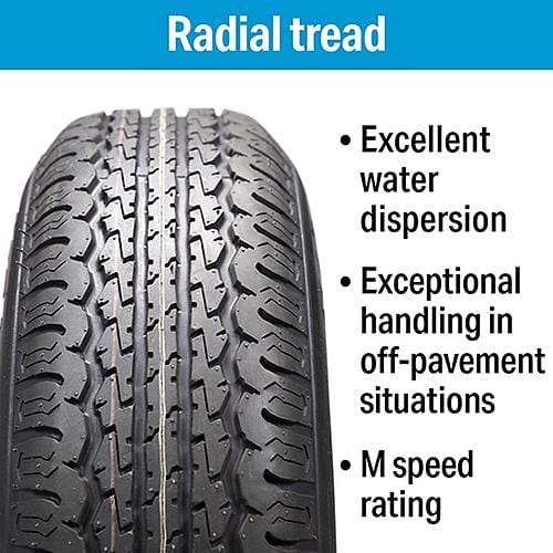 Seachoice Oversized - Not Qualified for Free Shipping Seachoice Tire ST175/80R13C/5-Hole Modular Black #53403