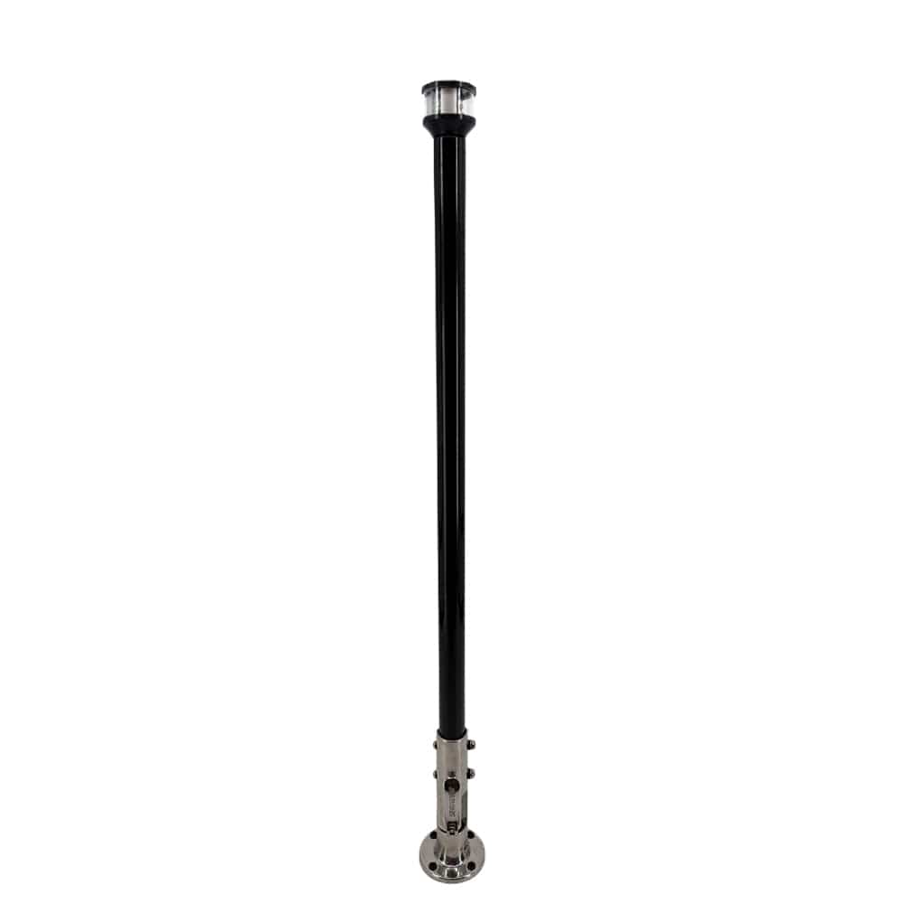Seaview Qualifies for Free Shipping Seaview 24" Manually Folding Light Post SS Base Black #SVMHB124LEDSSB