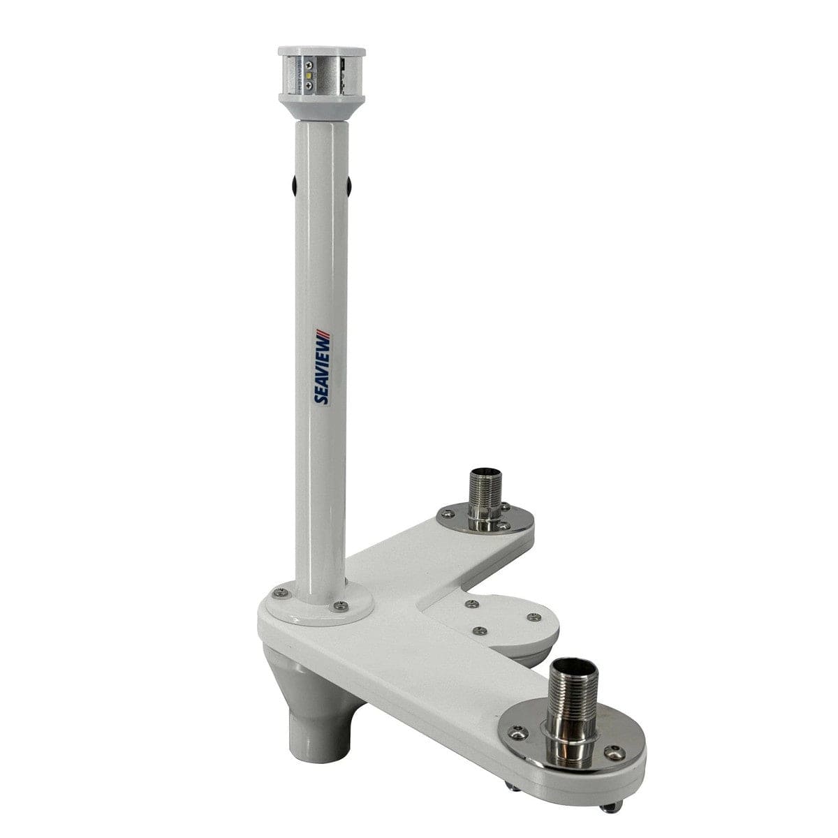 Seaview Qualifies for Free Shipping Seaview Lightbar Top LED Light on 12" Post and 2 Threaded 1"-14 Bases #PMU2ALED12