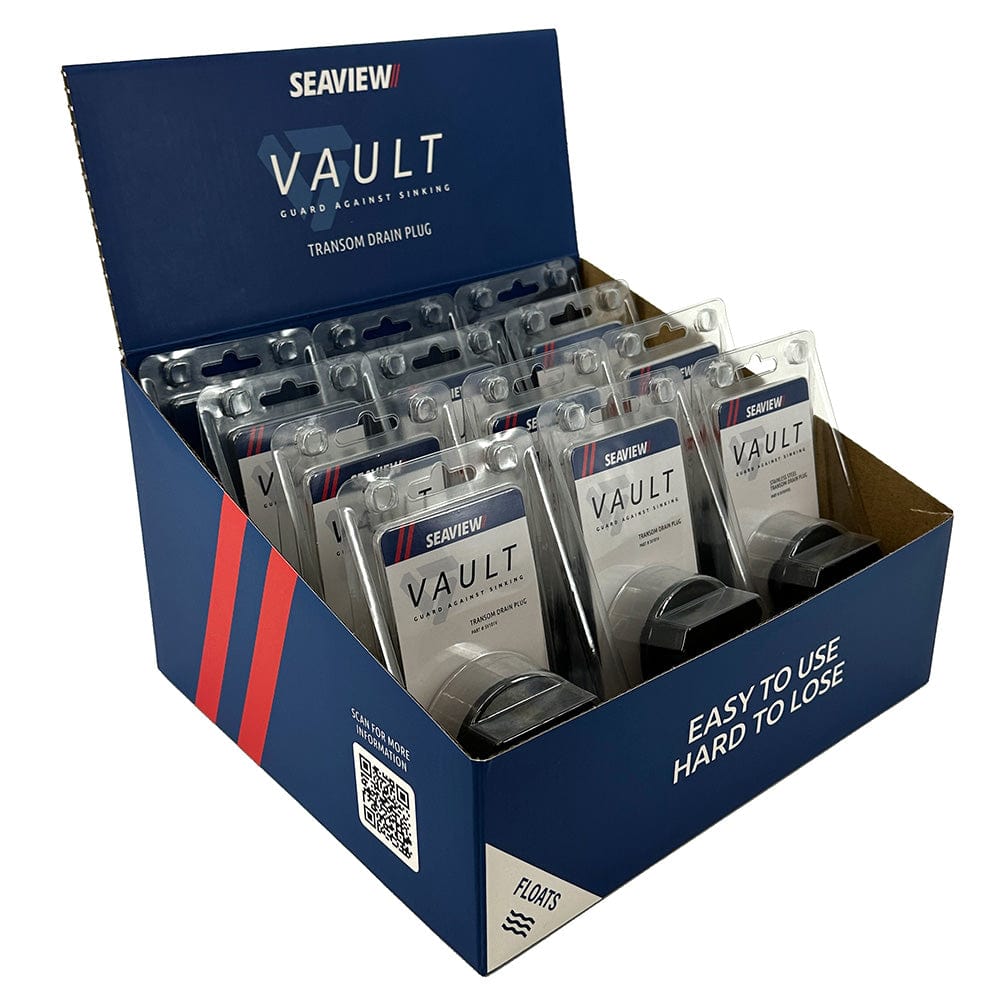 Seaview Qualifies for Free Shipping Seaview POP Display Box with 12 Vault Drain Plugs SV101V #SV101VPOP