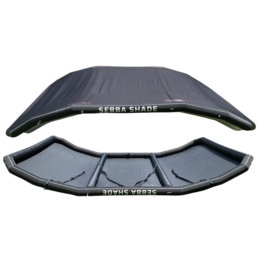 Sebba Shade Qualifies for Free Shipping Sebba Shade 6' x 9' Black Sun Shade for Boats up to 28' #SS6X9BLK