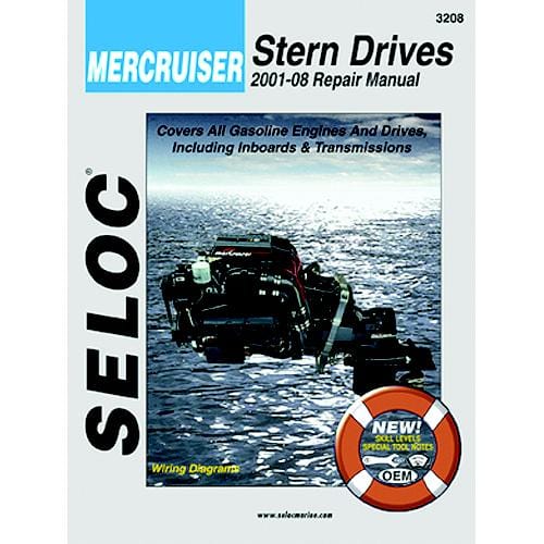 Seloc Qualifies for Free Shipping Seloc Service Manual MerCruiser Stern Drive 01-08 #3208