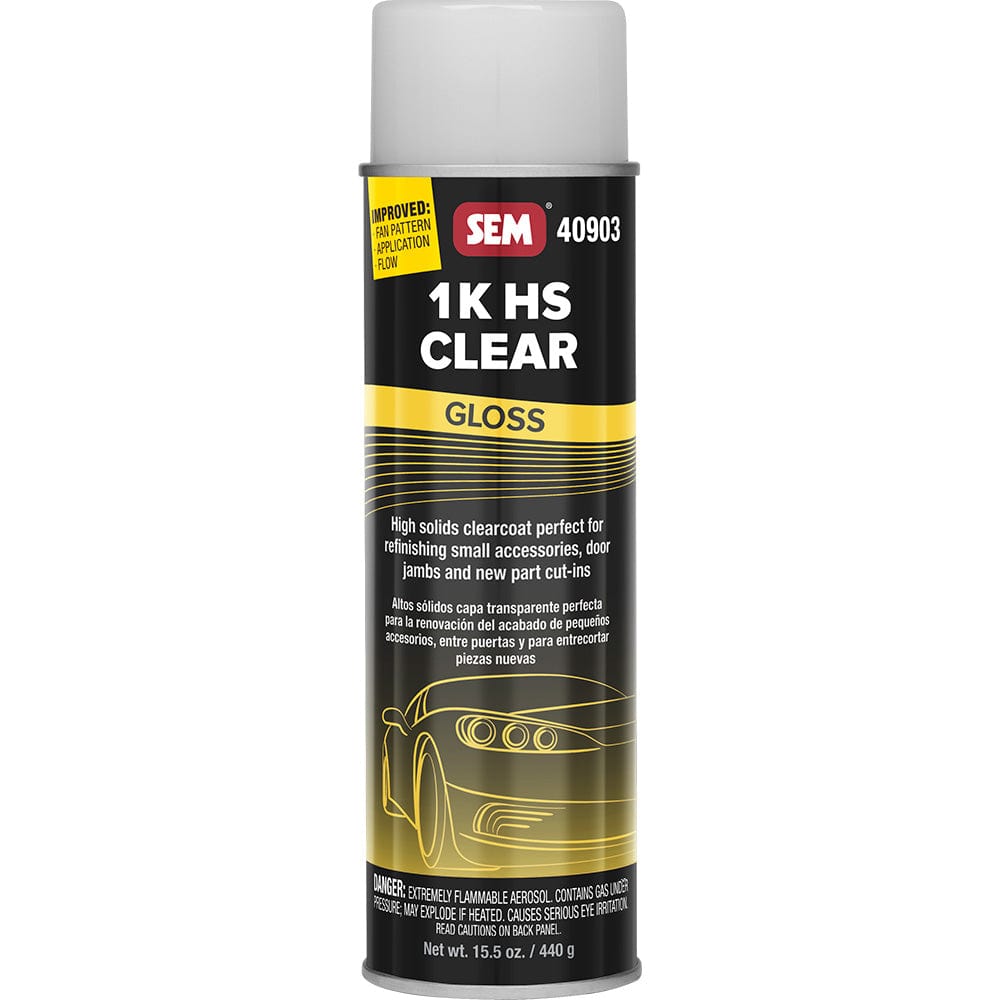SEM Products Qualifies for Free Shipping SEM 1K HS Clear 20 oz Aerosol Can Gloss Finish #40903