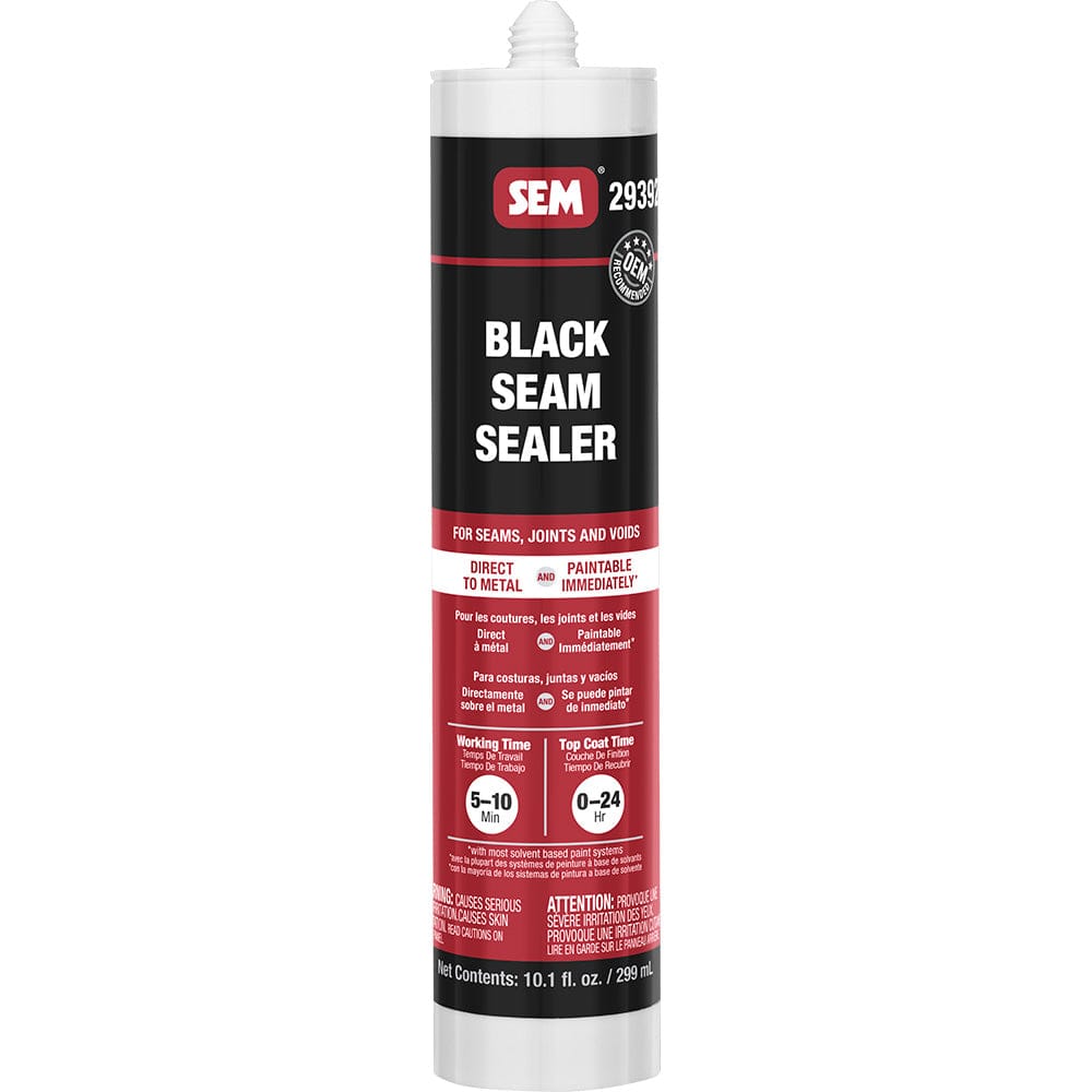 SEM Products Qualifies for Free Shipping SEM 1K Seam Sealer 10.1 oz Tube Black #29392